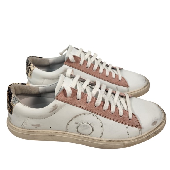 Oliver Cabell Malibu Low 1 White Leather Sneakers EU 38 Made In Italy US 8